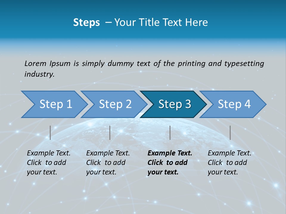 Website Worldwide Map PowerPoint Template