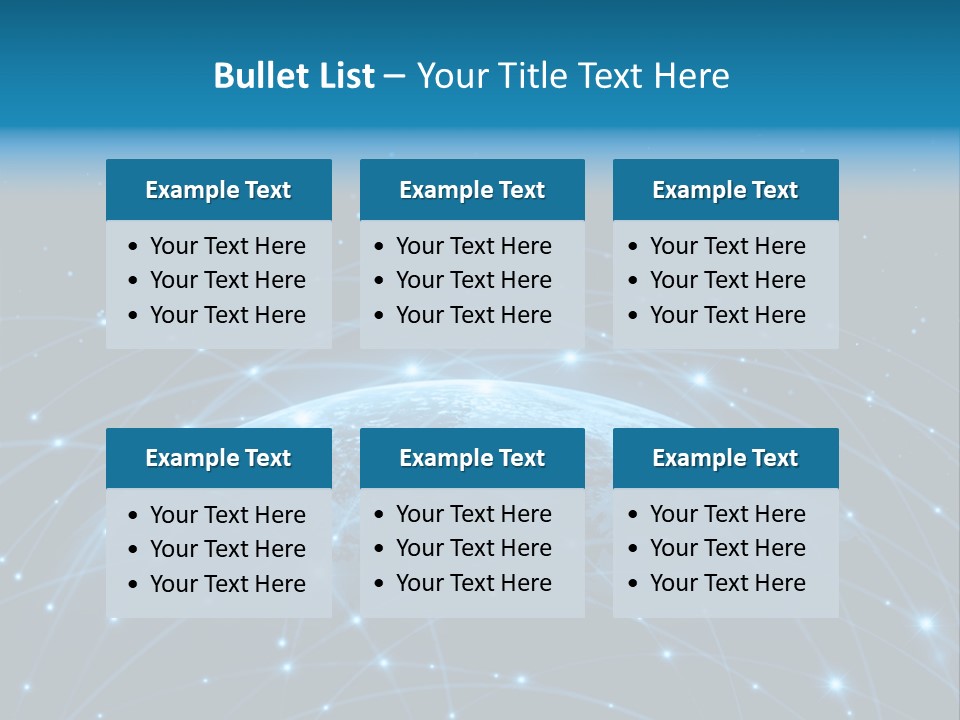 Website Worldwide Map PowerPoint Template
