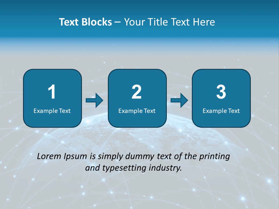 Website Worldwide Map PowerPoint Template
