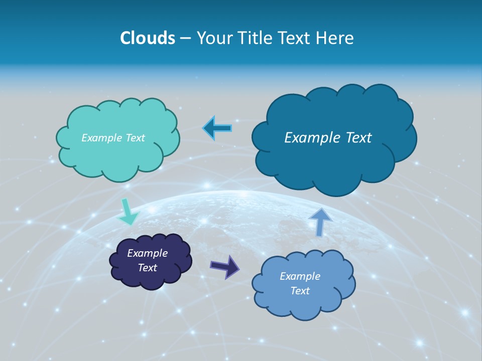 Website Worldwide Map PowerPoint Template