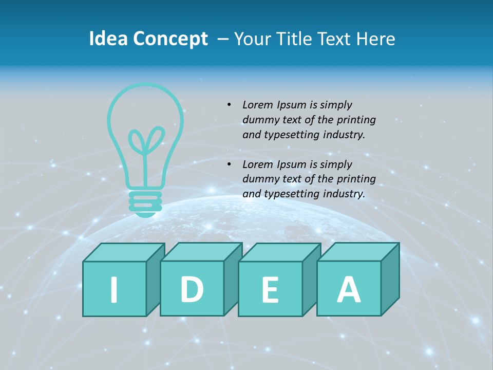 Website Worldwide Map PowerPoint Template
