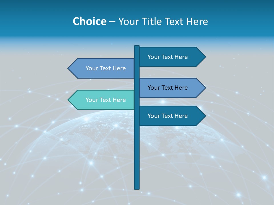 Website Worldwide Map PowerPoint Template