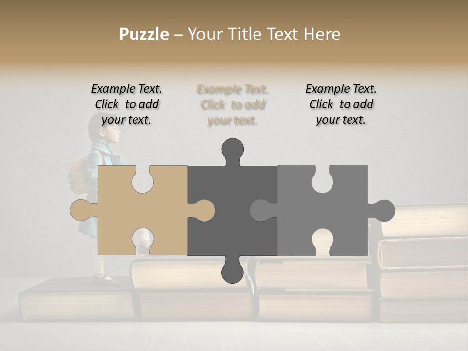 Rucksack Caucasian History PowerPoint Template