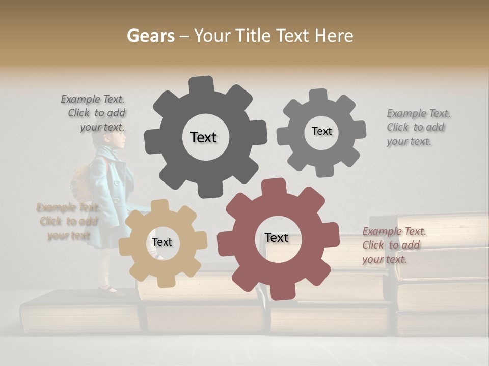 Rucksack Caucasian History PowerPoint Template