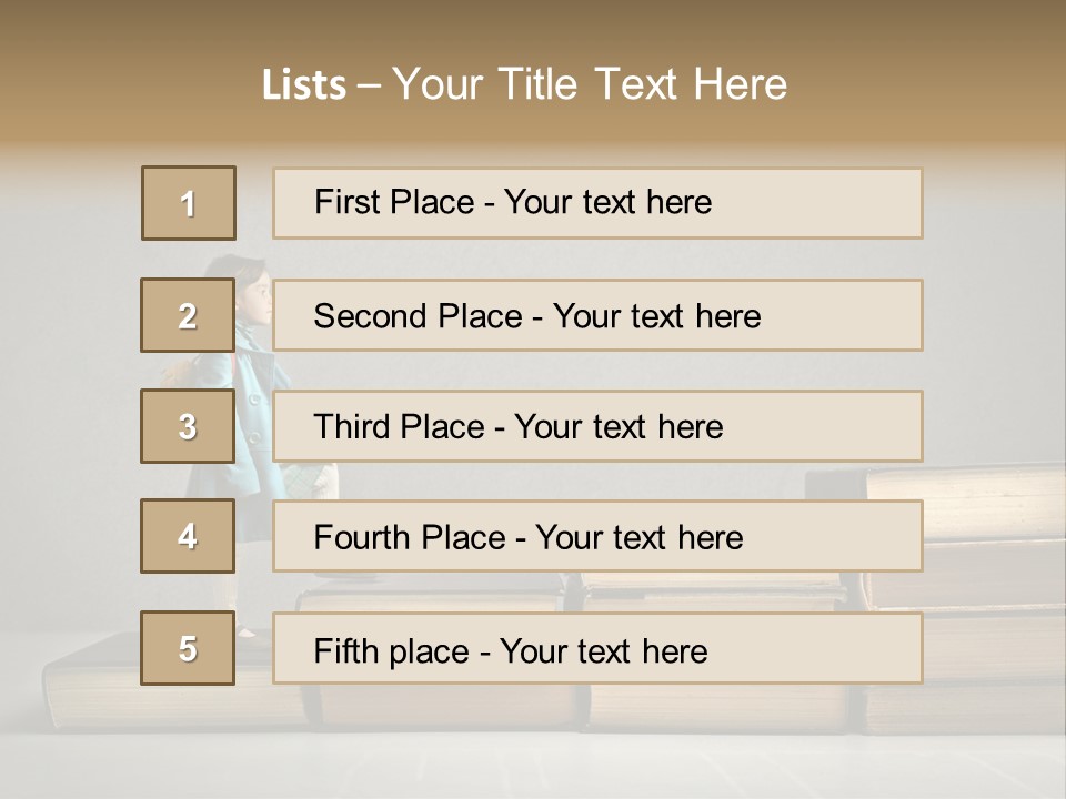 Rucksack Caucasian History PowerPoint Template