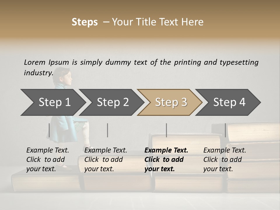 Rucksack Caucasian History PowerPoint Template