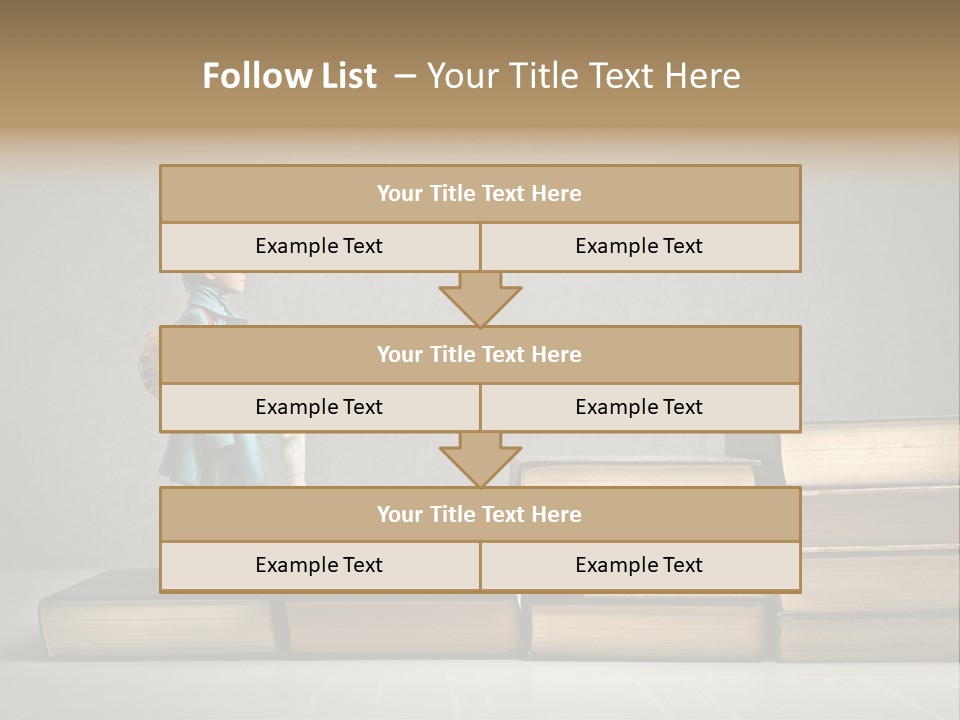Rucksack Caucasian History PowerPoint Template
