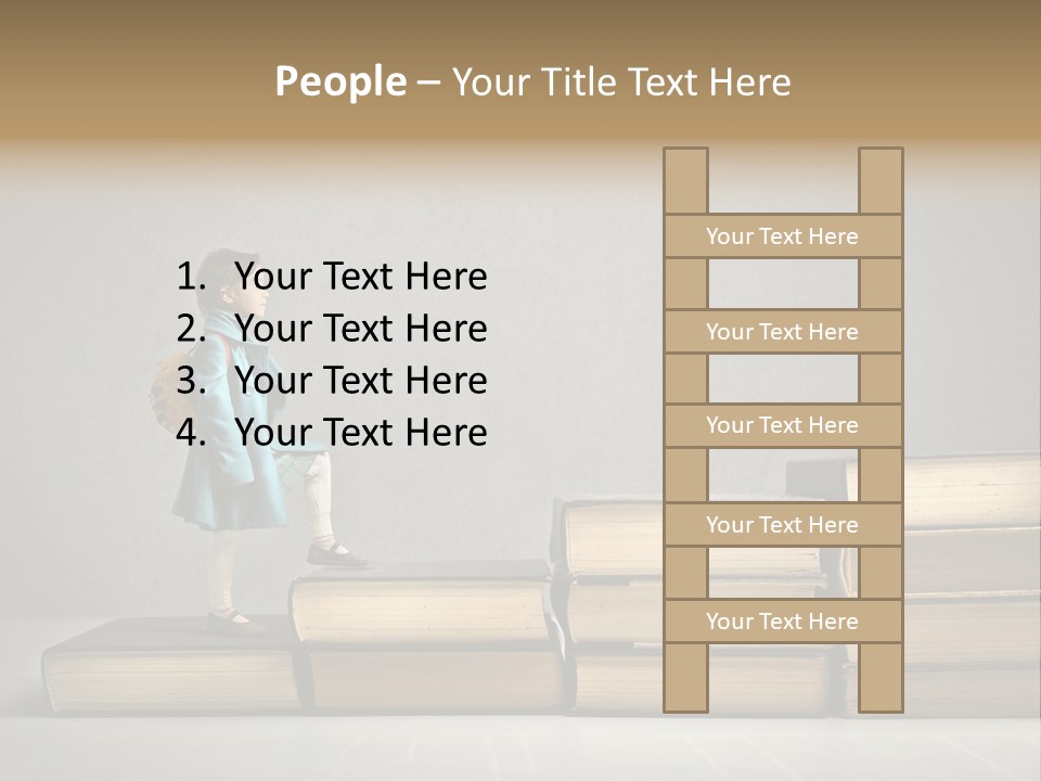 Rucksack Caucasian History PowerPoint Template