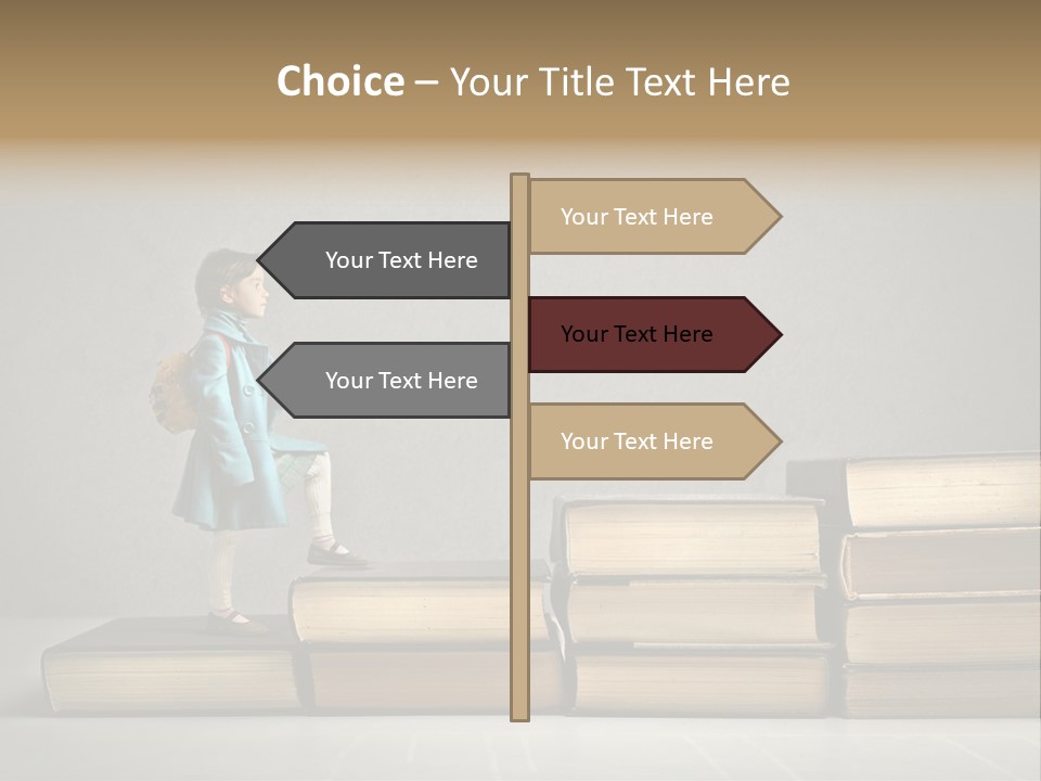 Rucksack Caucasian History PowerPoint Template