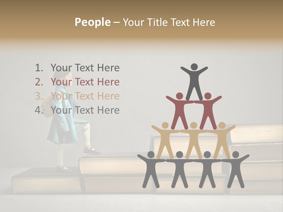 Rucksack Caucasian History PowerPoint Template