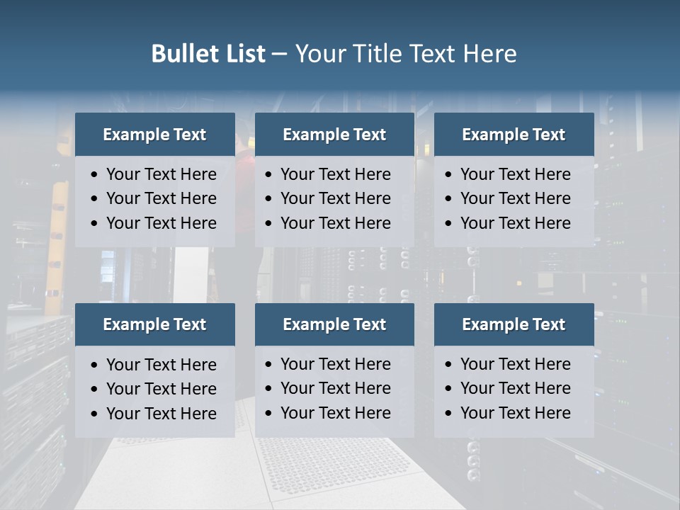 Storage Compartment Firewall It Support PowerPoint Template