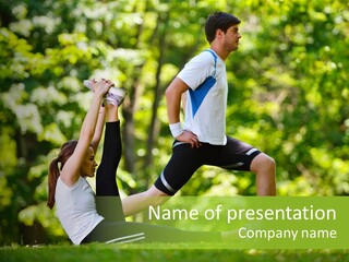 Fitness Run Spring PowerPoint Template