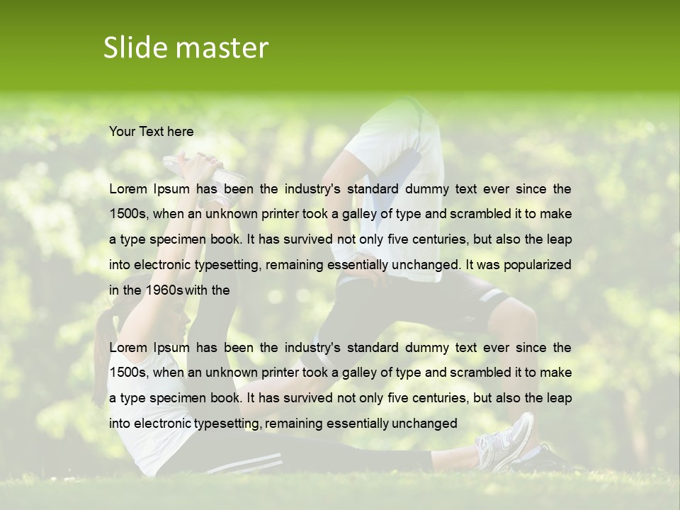 Fitness Run Spring PowerPoint Template