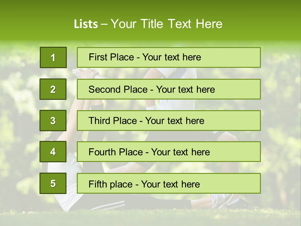 Fitness Run Spring PowerPoint Template