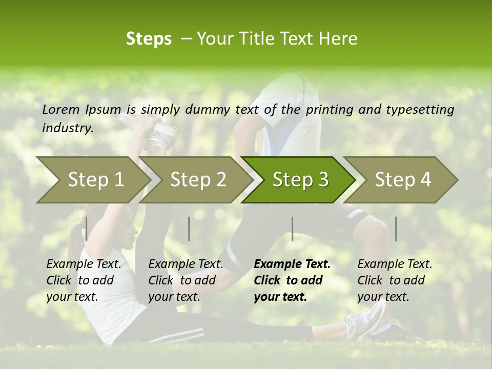 Fitness Run Spring PowerPoint Template