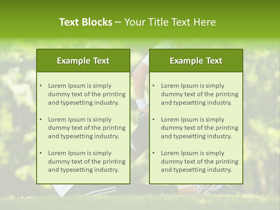 Fitness Run Spring PowerPoint Template