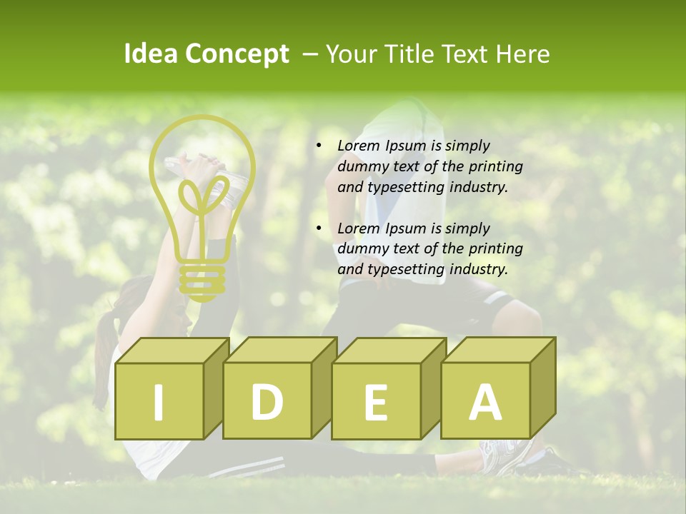 Fitness Run Spring PowerPoint Template