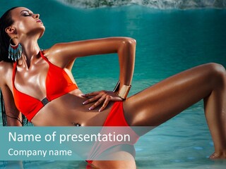 Lips Summer Luxury PowerPoint Template