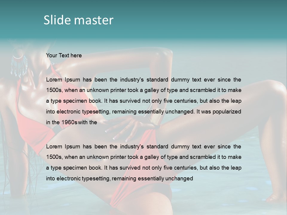 Lips Summer Luxury PowerPoint Template