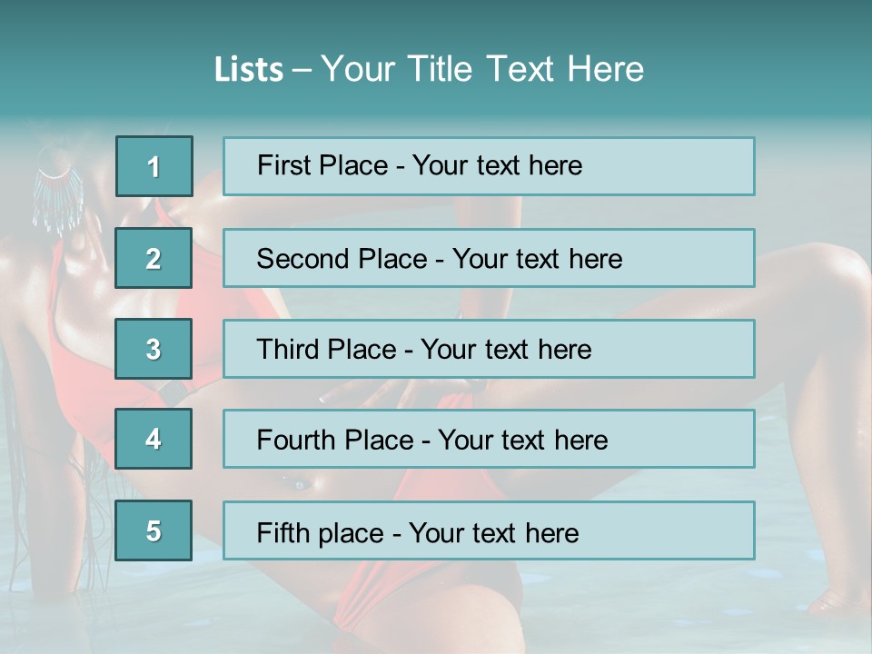 Lips Summer Luxury PowerPoint Template