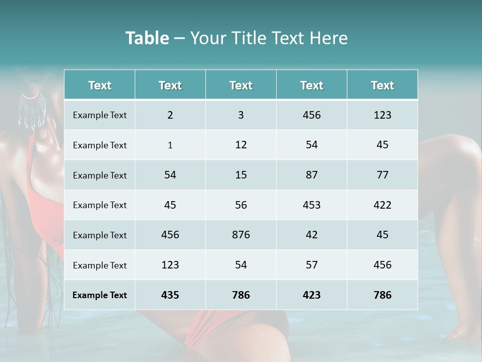 Lips Summer Luxury PowerPoint Template