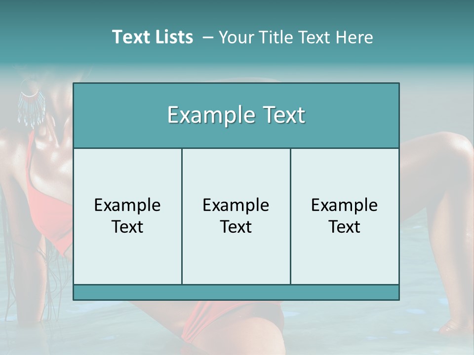 Lips Summer Luxury PowerPoint Template