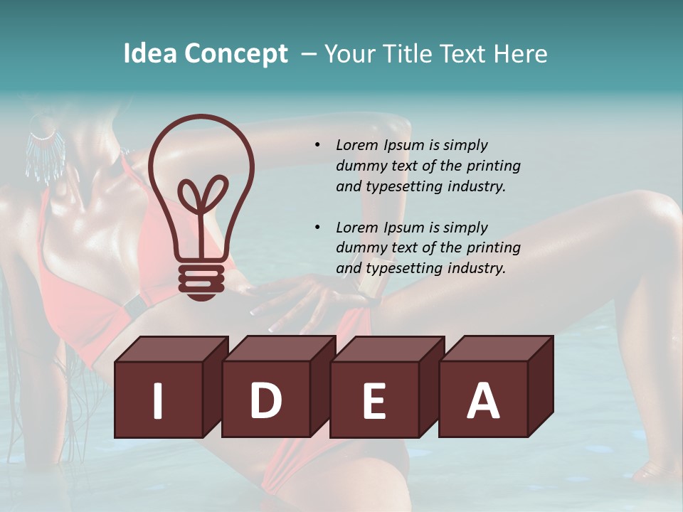 Lips Summer Luxury PowerPoint Template