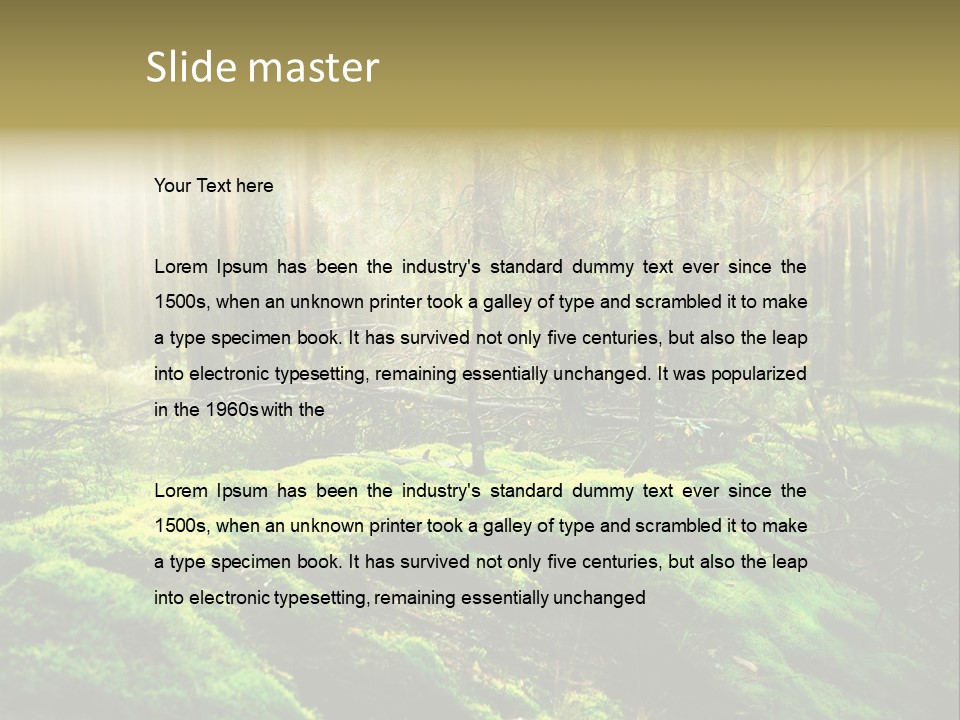 Deep Land Woodland PowerPoint Template