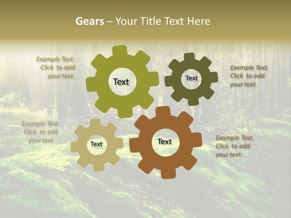 Deep Land Woodland PowerPoint Template
