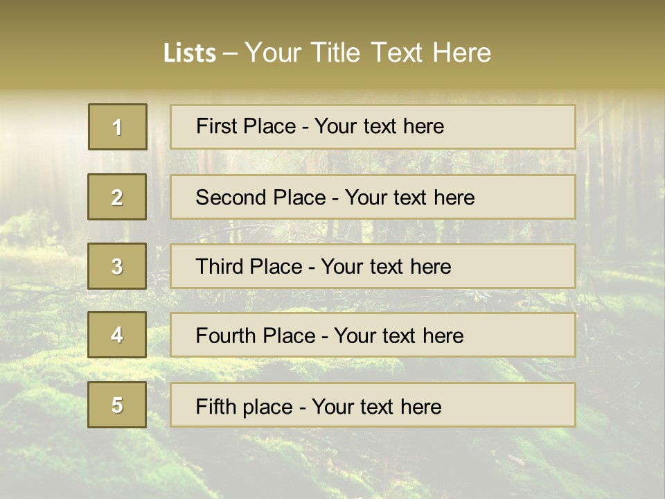 Deep Land Woodland PowerPoint Template