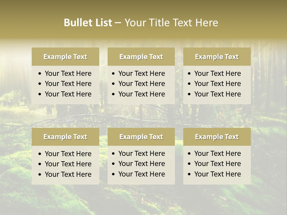 Deep Land Woodland PowerPoint Template