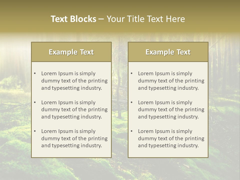 Deep Land Woodland PowerPoint Template