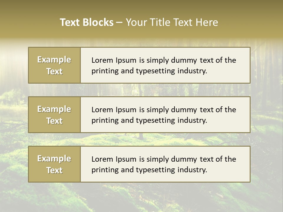 Deep Land Woodland PowerPoint Template