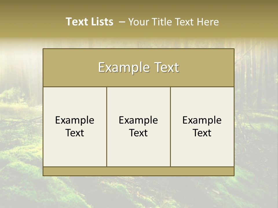 Deep Land Woodland PowerPoint Template