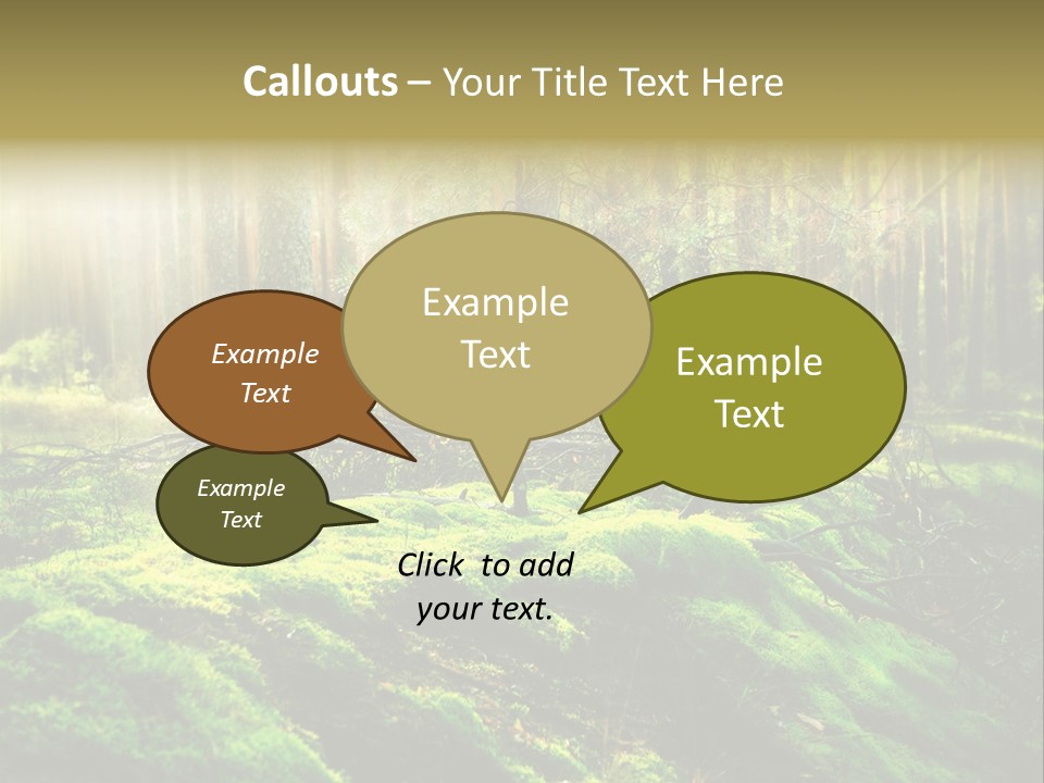 Deep Land Woodland PowerPoint Template