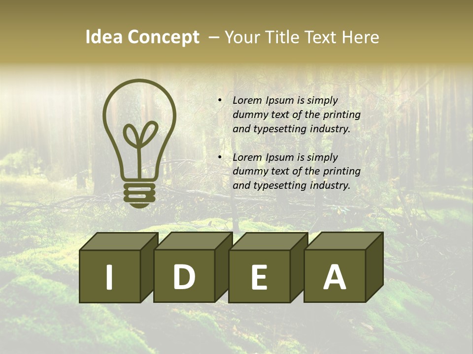 Deep Land Woodland PowerPoint Template