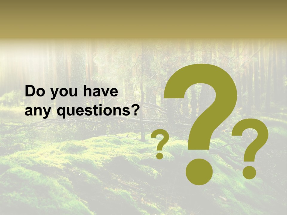 Deep Land Woodland PowerPoint Template