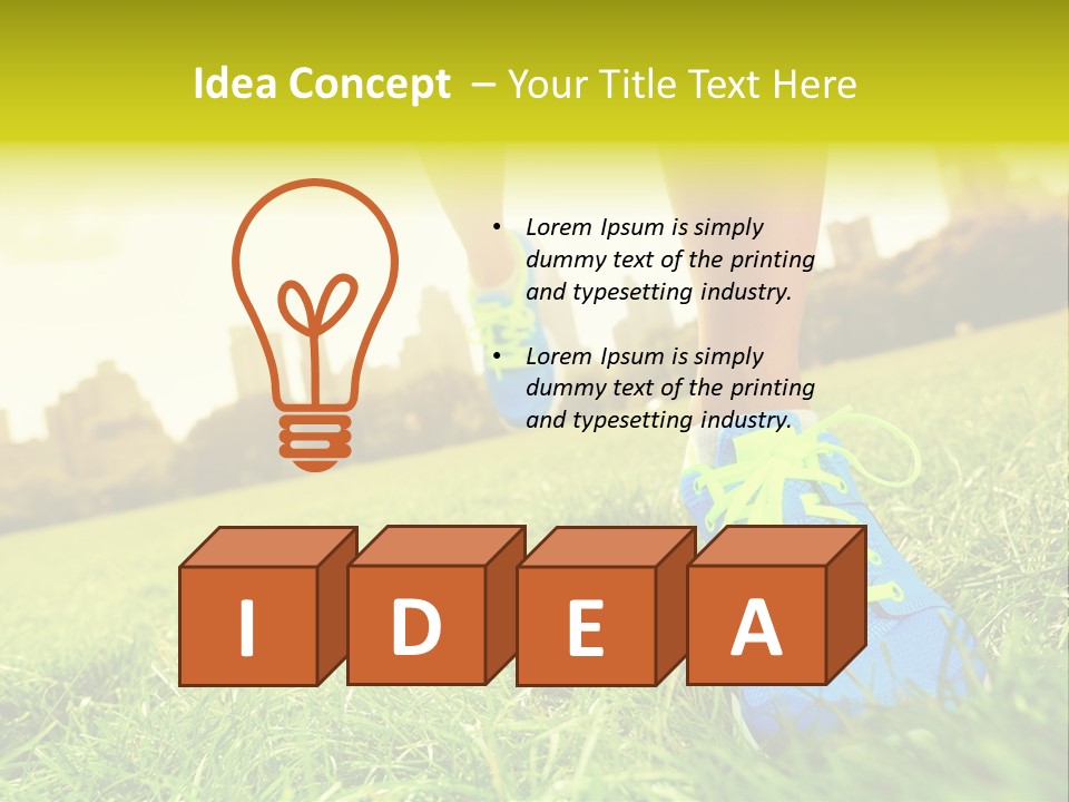 Close Up Sunrise City PowerPoint Template