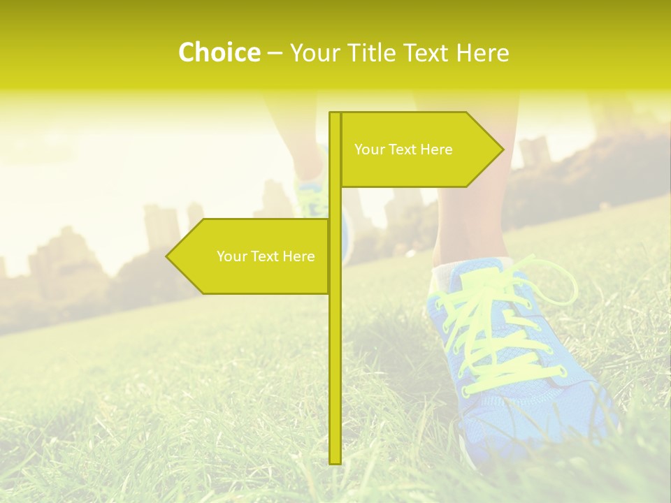 Close Up Sunrise City PowerPoint Template