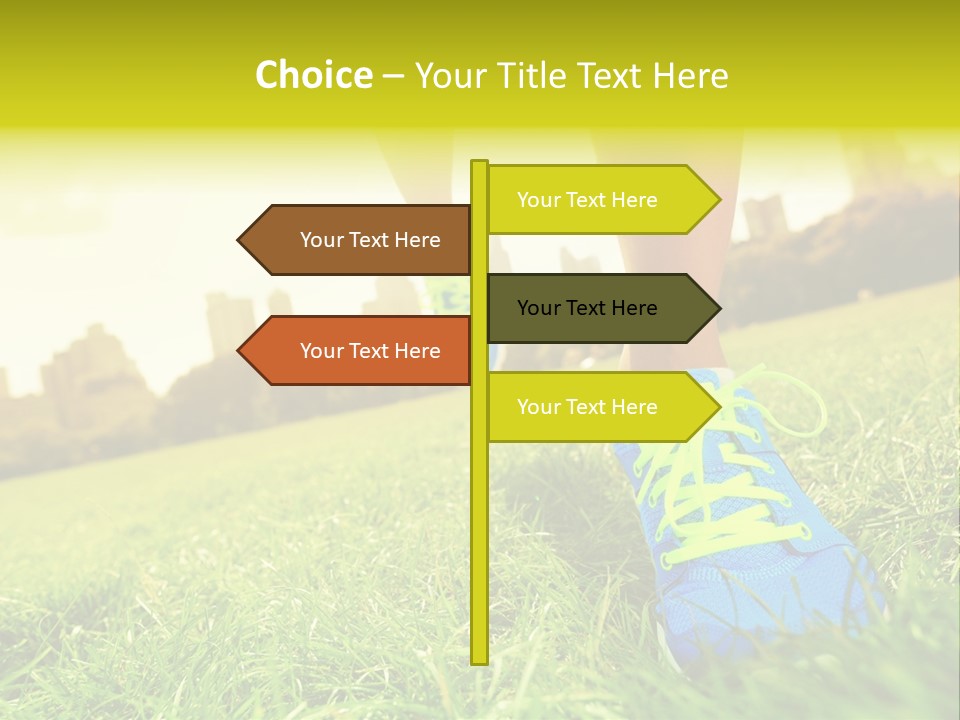 Close Up Sunrise City PowerPoint Template