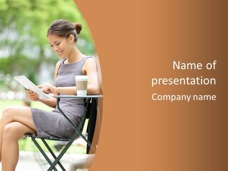 Happy Portrait Women PowerPoint Template