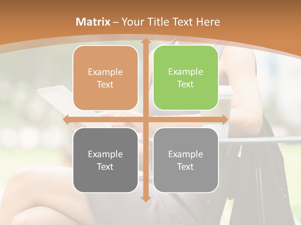 Happy Portrait Women PowerPoint Template