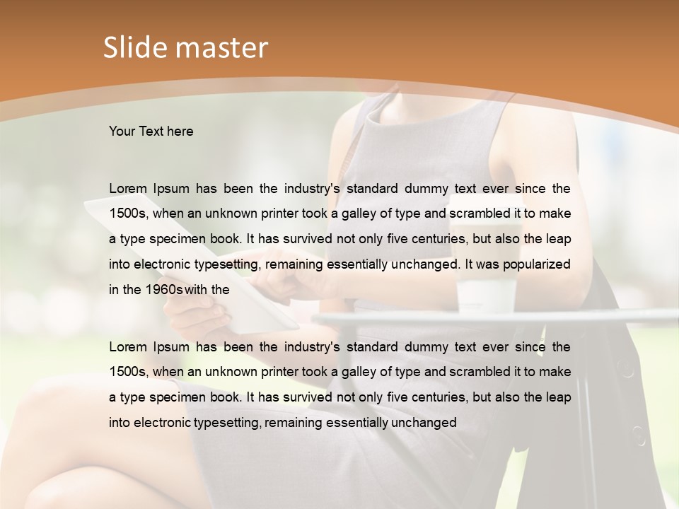 Happy Portrait Women PowerPoint Template