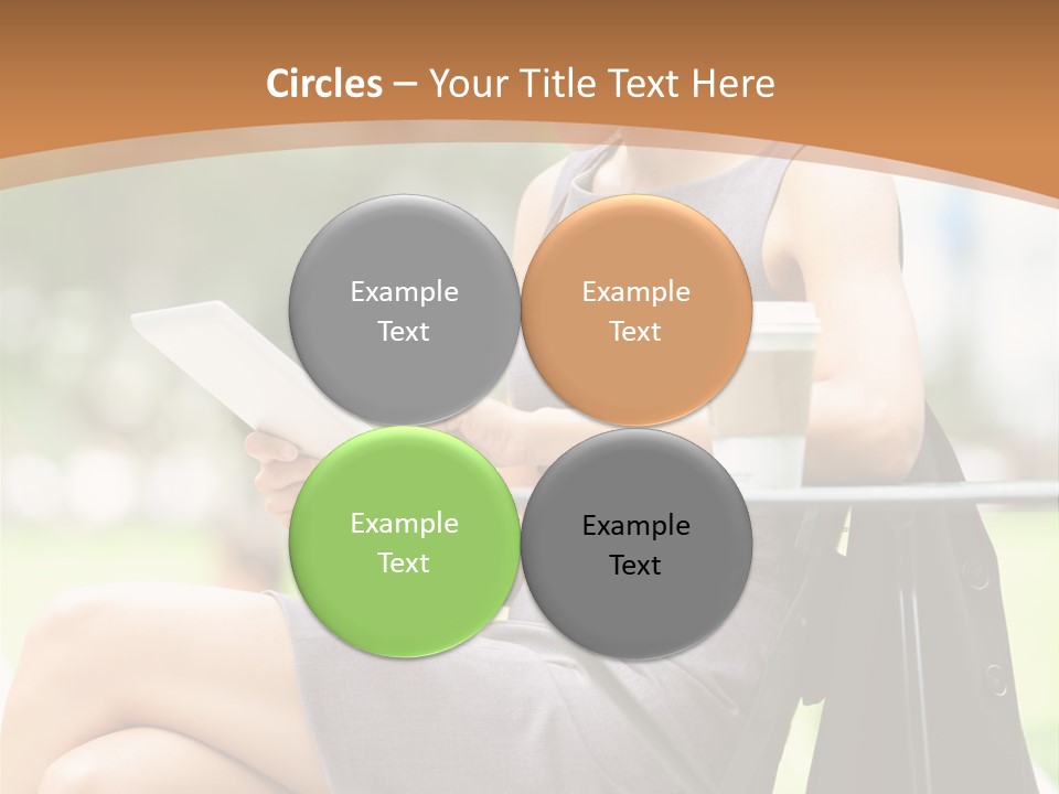 Happy Portrait Women PowerPoint Template