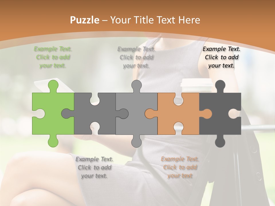 Happy Portrait Women PowerPoint Template