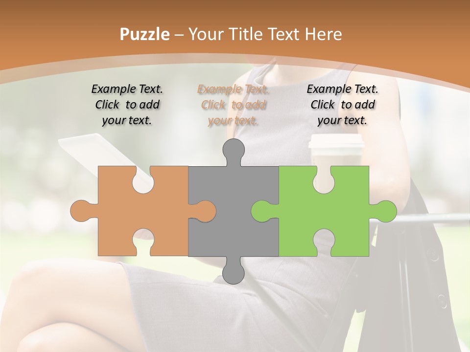 Happy Portrait Women PowerPoint Template