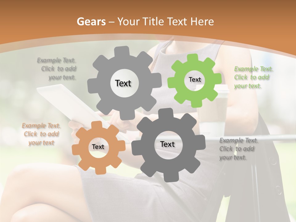 Happy Portrait Women PowerPoint Template