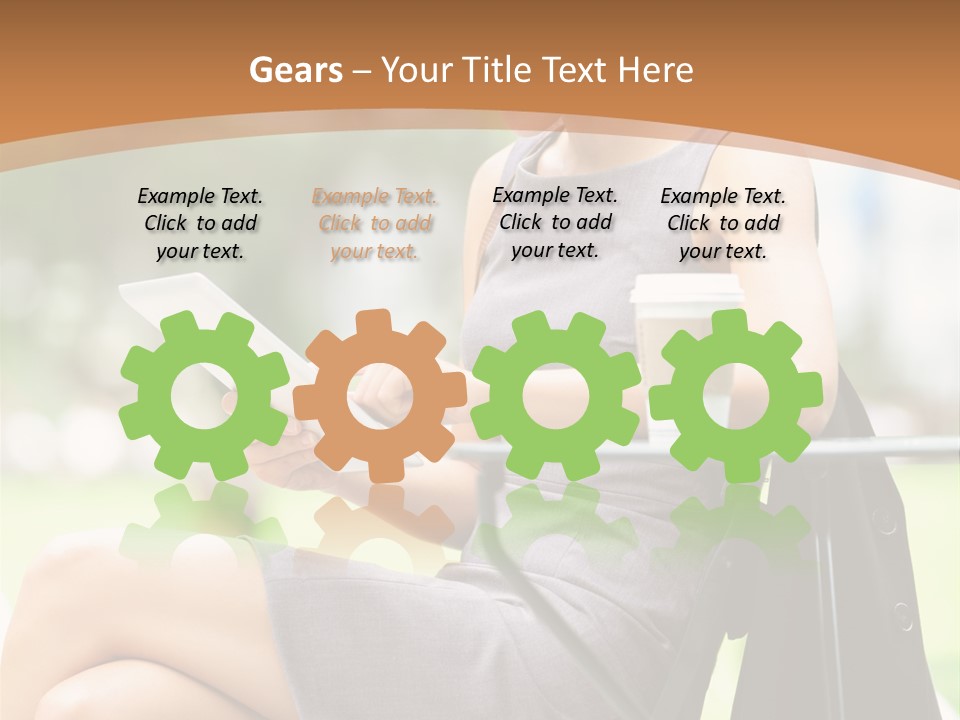 Happy Portrait Women PowerPoint Template