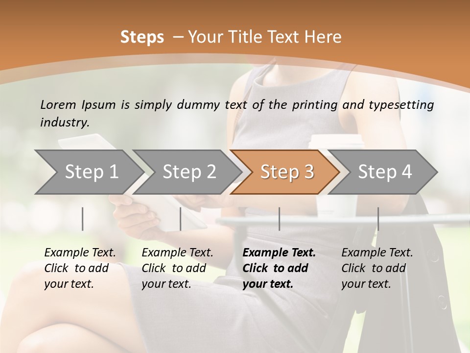 Happy Portrait Women PowerPoint Template