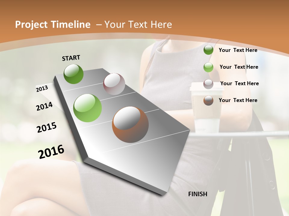 Happy Portrait Women PowerPoint Template